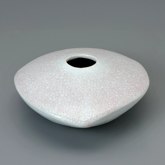 Flower Vase with Red-spotted Glaze