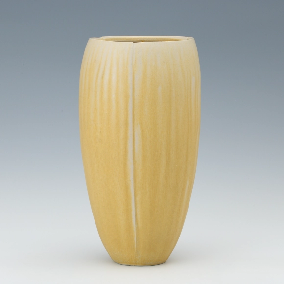 Flower Vessel with Sunflower Ash Glaze
