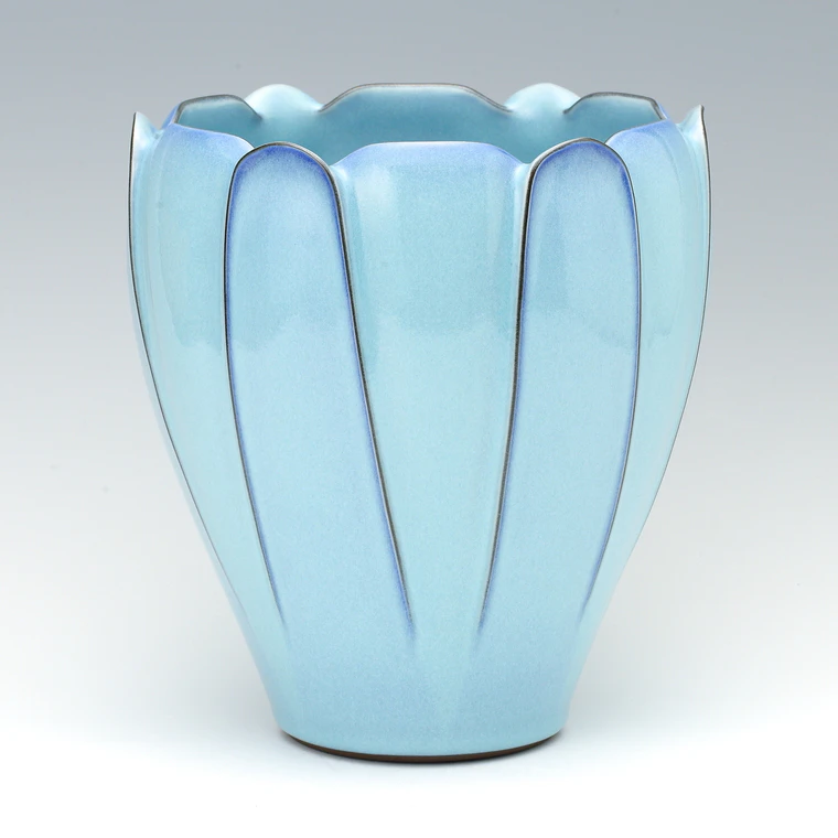 photo Flower Vase with Celadon Glaze