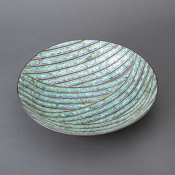 加彩交錯紋組鉢(植松 隆)｜ギャラリージャパン