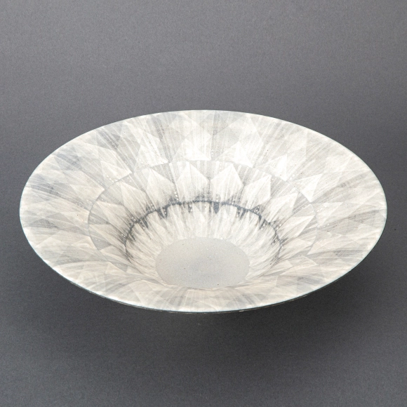 T04-t021 橋本昌彦作 塩釉 水滴 茶道具 刻銘/共箱/栞 工芸品