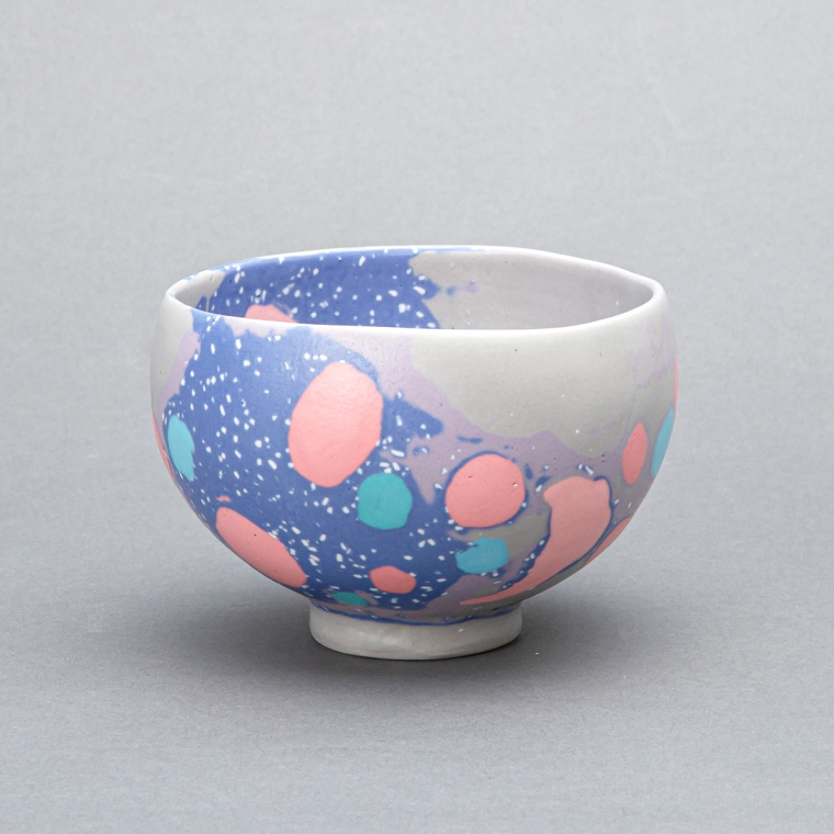 写真：練り込み茶碗