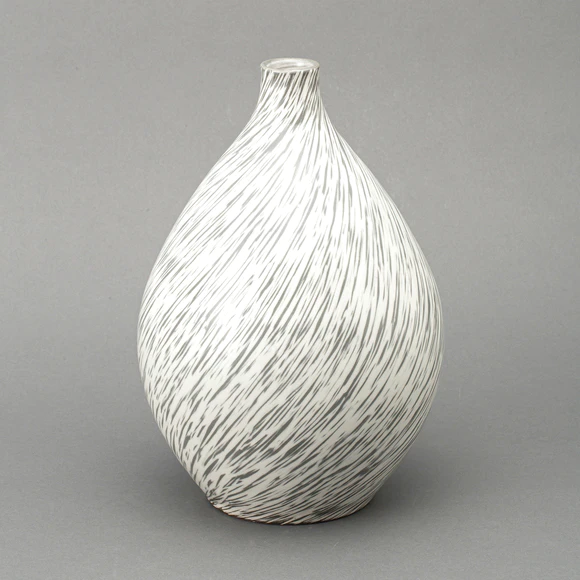 Jar with Needle Ice Design