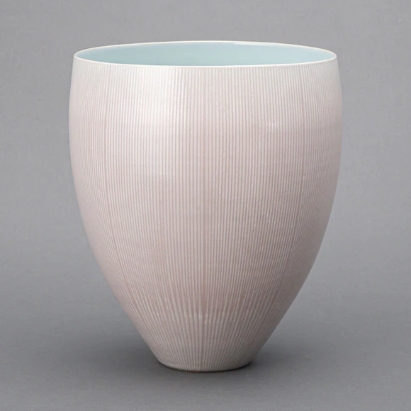 Bowl with Blue Glaze and Lotus Design