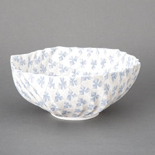 Translucent marbled bowl