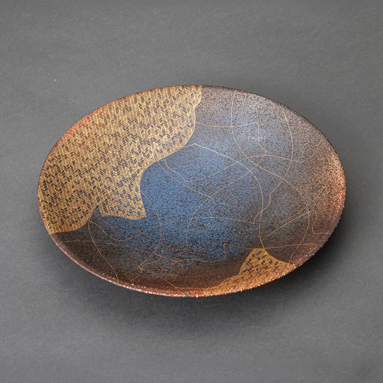 photo 金彩円皿