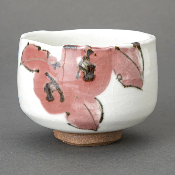 スコータイ鉄絵花文茶碗　粉引 スコータイ鉄絵花文茶碗 粉引 スコータイ鉄絵花文茶碗 粉引