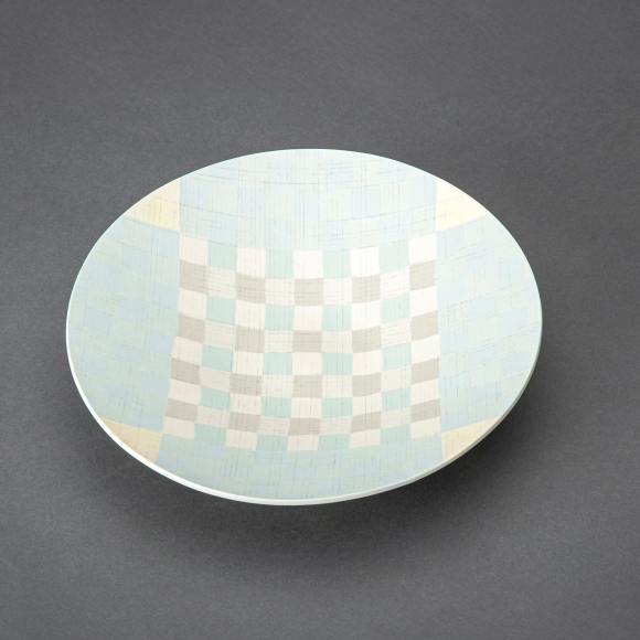 Bowl with Check Pattern Fresh Verdure