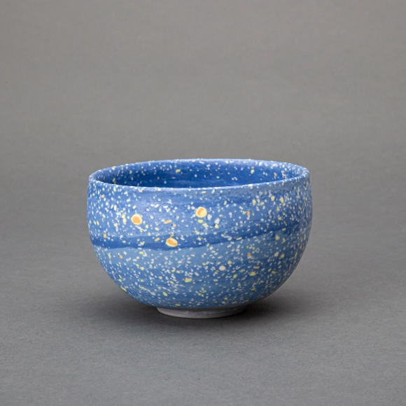 練込空景色茶碗