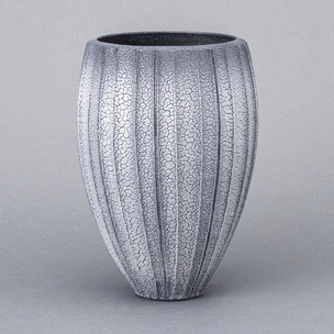Shino Deep Blue Flower Vessel