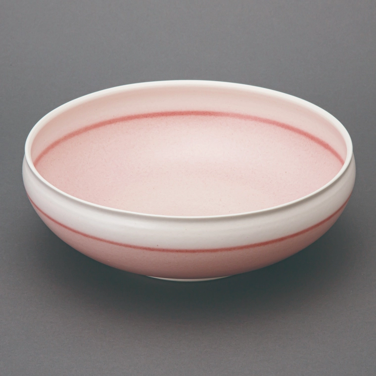 photo Bowl with Red Enamel Glaze