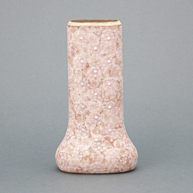 photo Vessel Decorated With Ancient Colored Slip Painting "Flowers of Tenpyō"