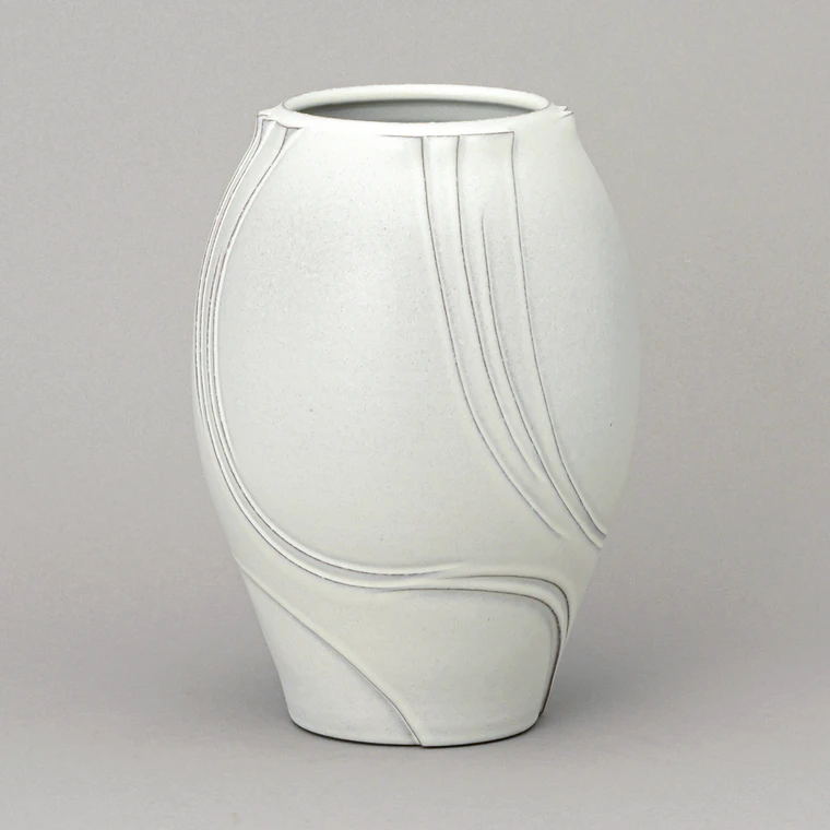 photo Vessel with Engraved Patterns and Charcoal Finish