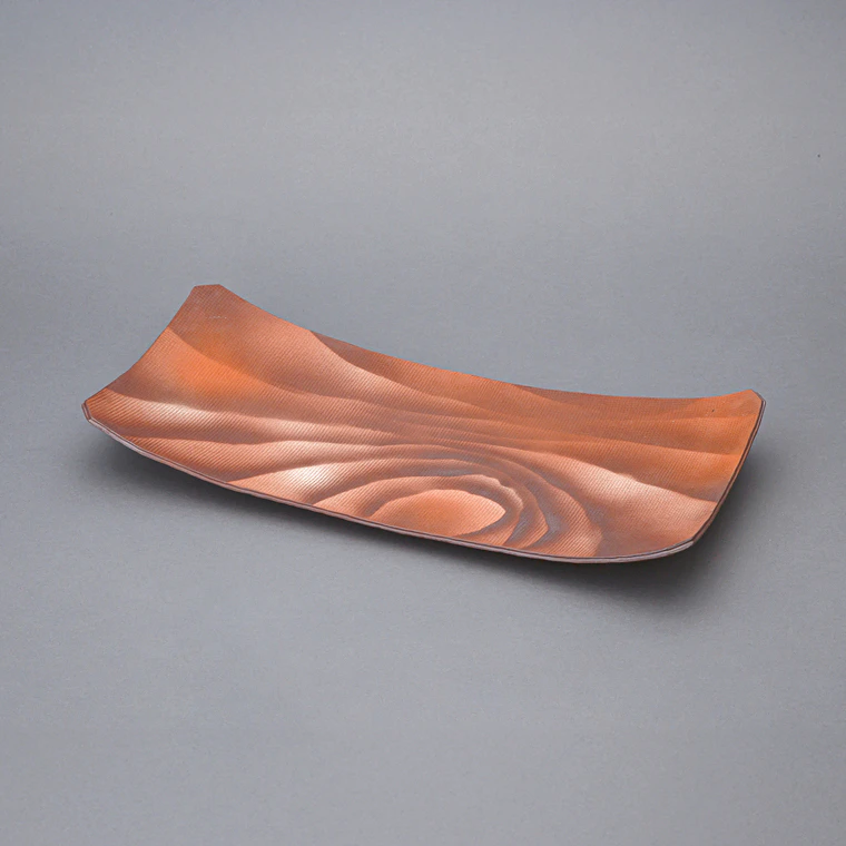 photo Long Plate with Red Decoration