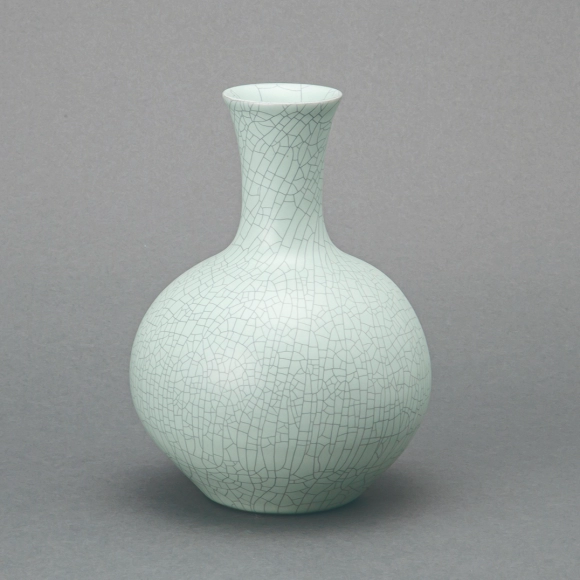 中野青瓷花入(福島 善三)｜ギャラリージャパン