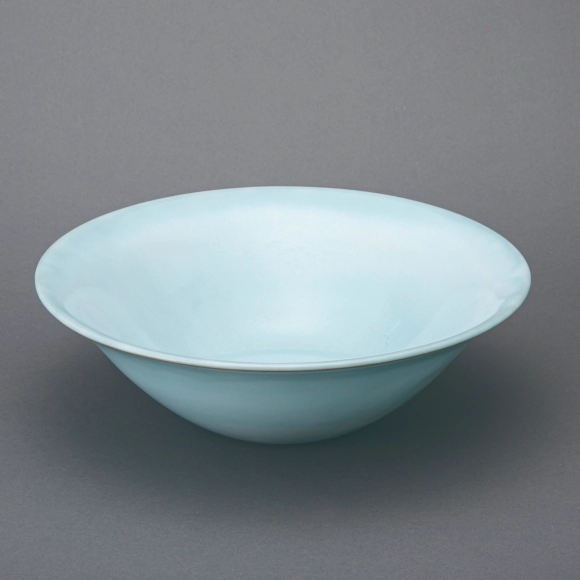 Bowl with Pale Blue Glaze