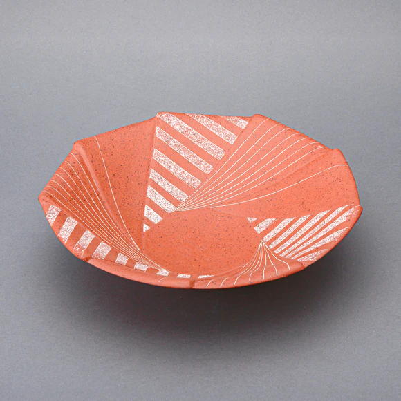 Vessel with Iron Slip and Sgraffito