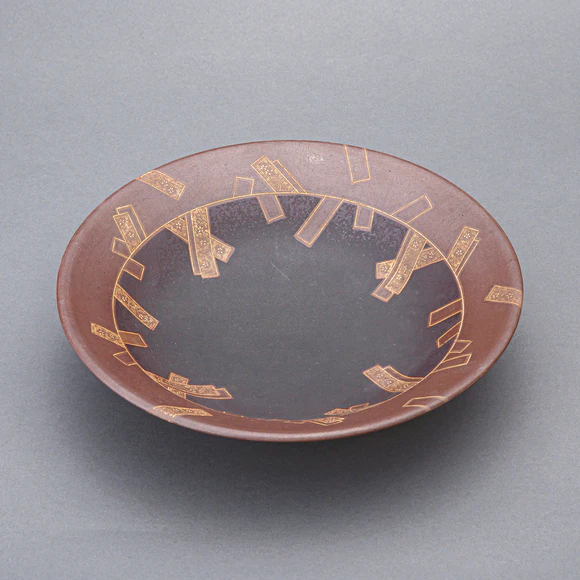 Black Glaze Bowl with Inlay