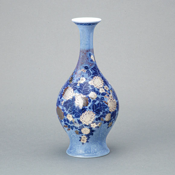 色絵薄墨墨はじき雪文鉢(十四代 今泉今右衛門)｜ギャラリージャパン