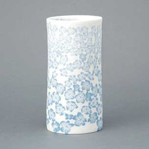 Translucent Neriage Flower Vase 