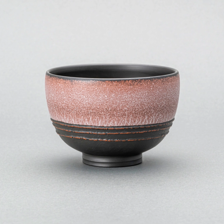 photo Tea Bowl with Dawn Color Decoration