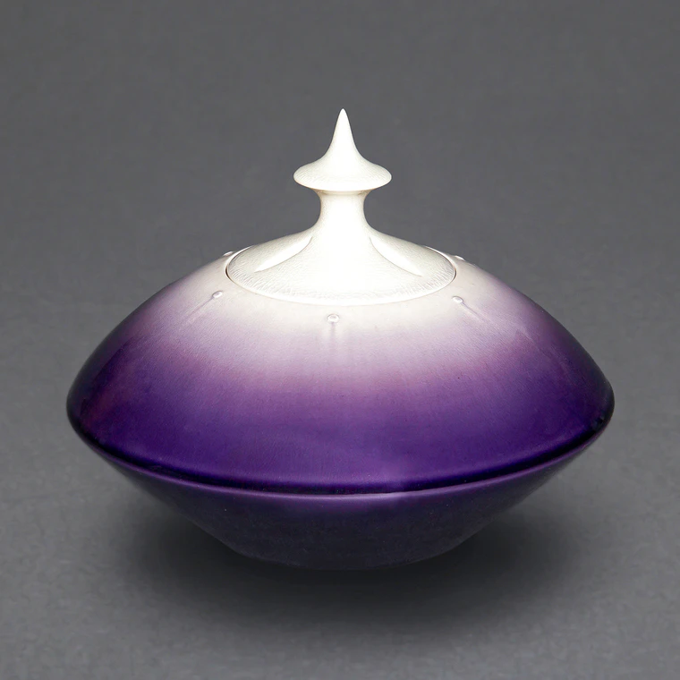 photo Flower Vase with Colored Glaze Decoration