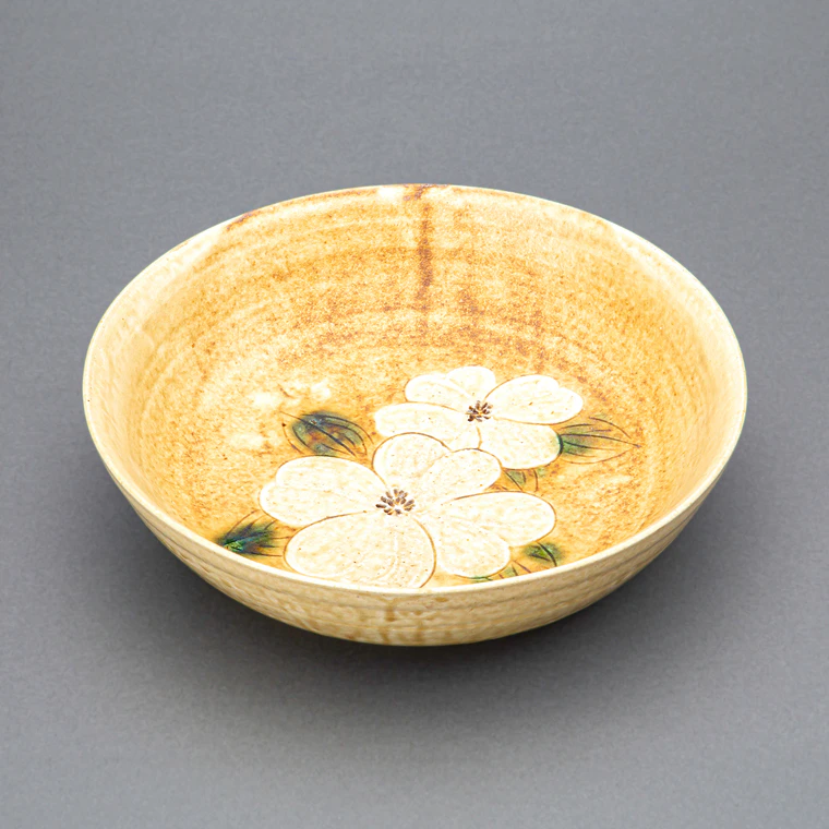photo Bowl with Kiseto and Flower and Grass Pattern Dogwood