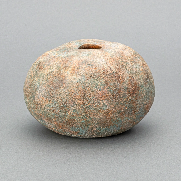 Flower Vase with Colored Slip Decoration
