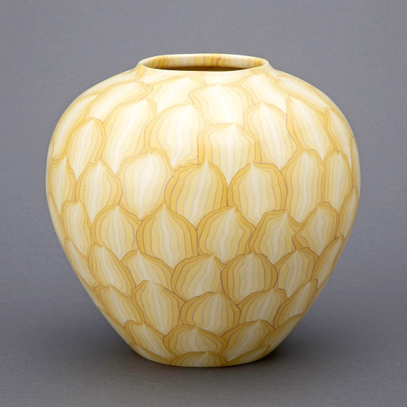 Marbled Jar with Muku Tree Ash Glaze