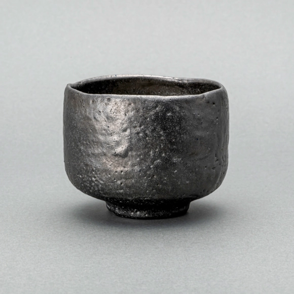Tea Bowl with Black Slip Glaze