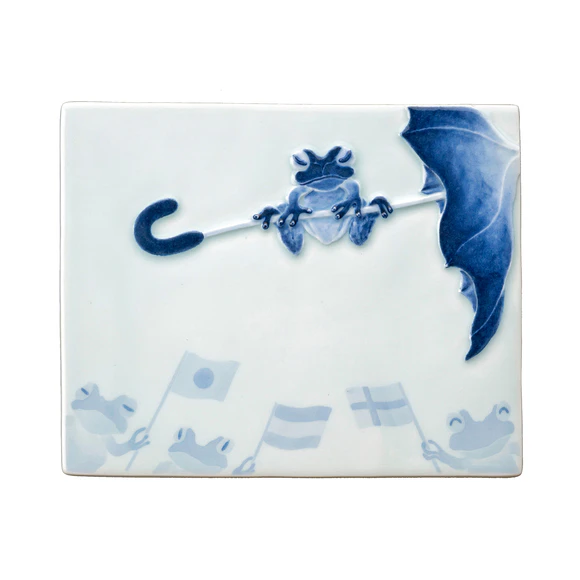 Ceramic Plate "Froglympics"
