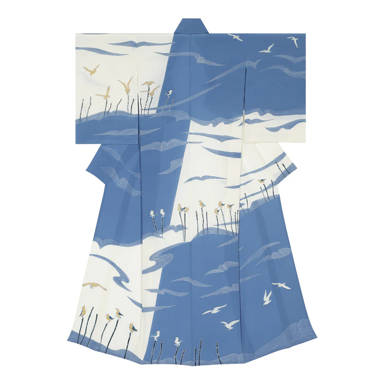 photo 友禅着物「沖へ」