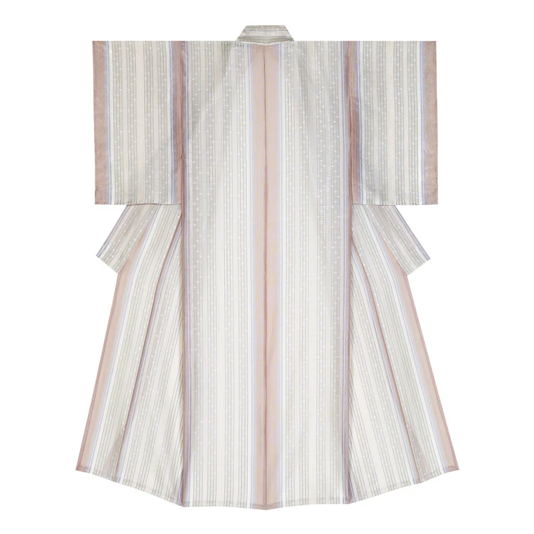 photo Kimono of Kome Weave Gauze "To the Sound of the Bell