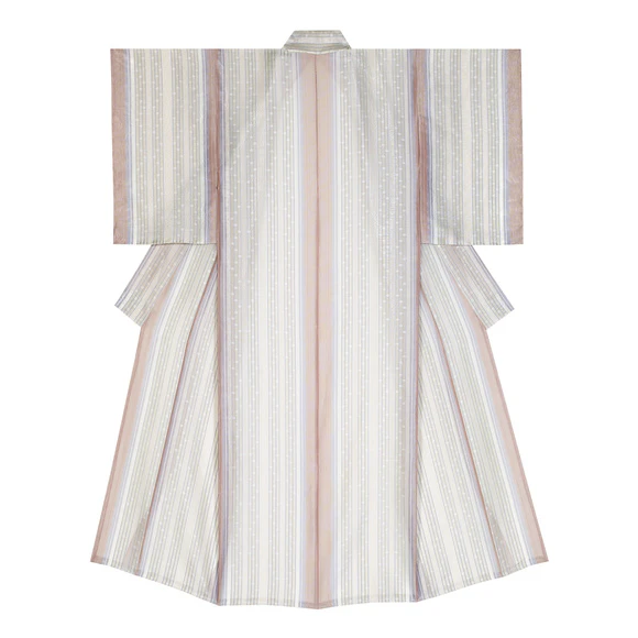 Kimono of Kome Weave Gauze "To the Sound of the Bell