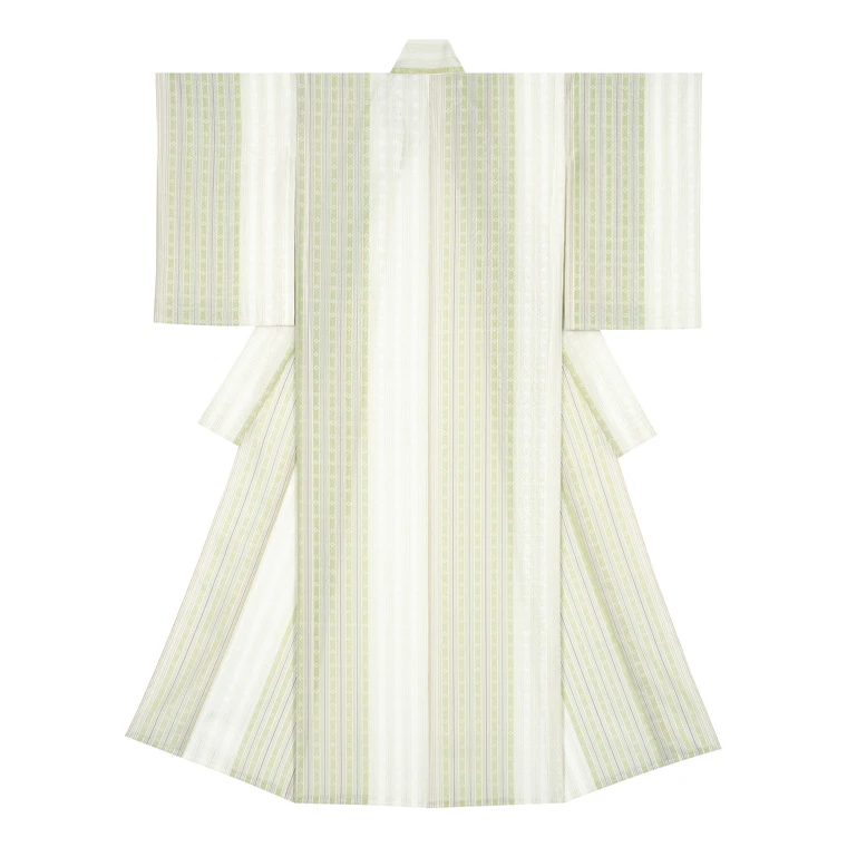 photo Kimono of Kome Weave Gauze "Seeds of Time"