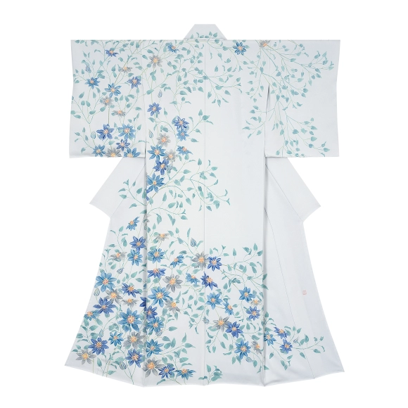 Formal Kimono with Design in Yūzen Dyeing "Cool Breeze"