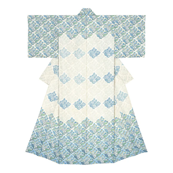 型絵染着物「夏霞」