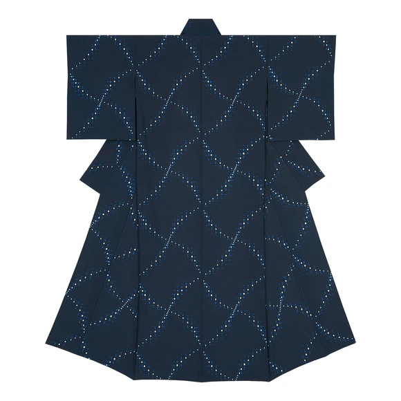 Kimono of Kurume Kasuri 