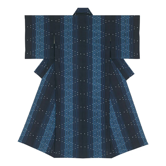 Kimono of Kurume Kasuri "Starlight"