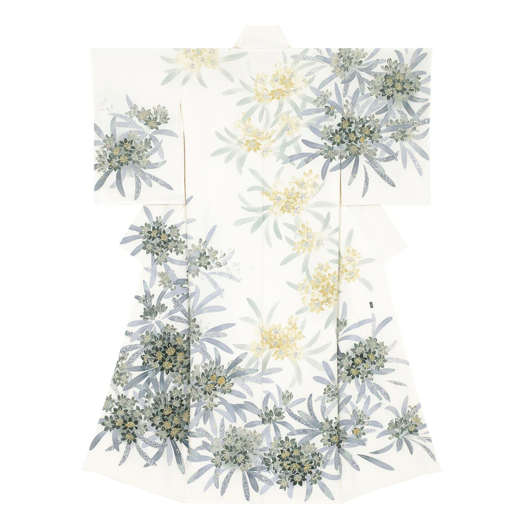 photo Formal Kimono with Design in Yūzen Dyeing Swirling Light