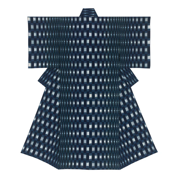 Kimono of Kurume Kasuri 