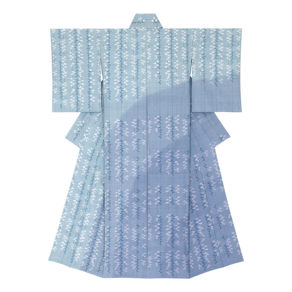 Kimono with Kasuri "Resonance"