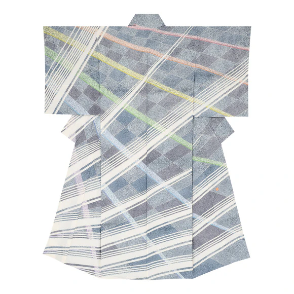 Formal Kimono with Design in Yūzen Dyeing "Sprinkling Water"