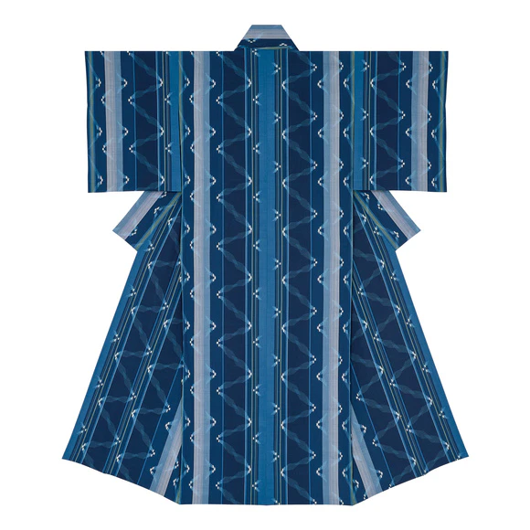 Kimono of Kurume Kasuri "Signs of Spring"