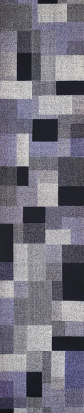Obi Sash with Design in Yuzen Dyeing "Lath Pattern"