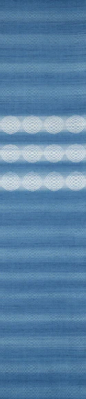 Obi Sash of Tsumugi "Wave Clouds"