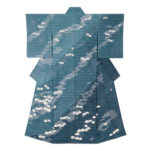 Formal Kimono with Design in Yūzen Dyeing "Water Lily"