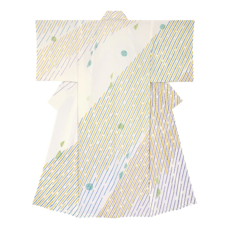 photo Tie-dyed Formal Kimono "Melody Echoing Through the Valley"
