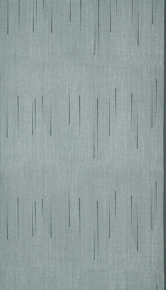 Tsumugi Cloth for Kimono with Edo Komon "Rain Stripes"