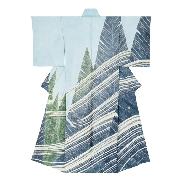 Formal Kimono with Design in Yuzen Dyeing "Refreshing Feeling"